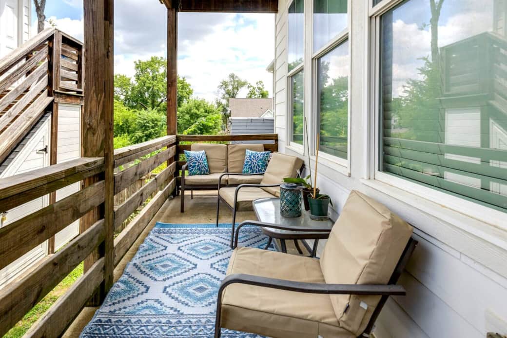 Back porch off of the living room