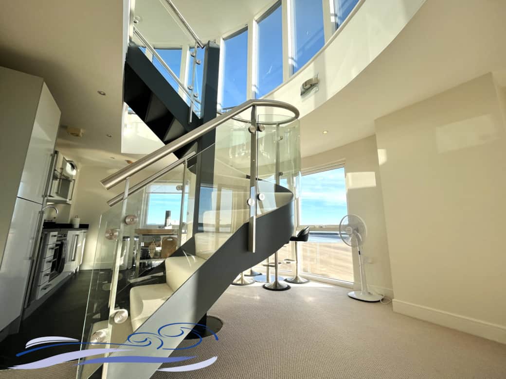 Stairs to Mezzanine Level