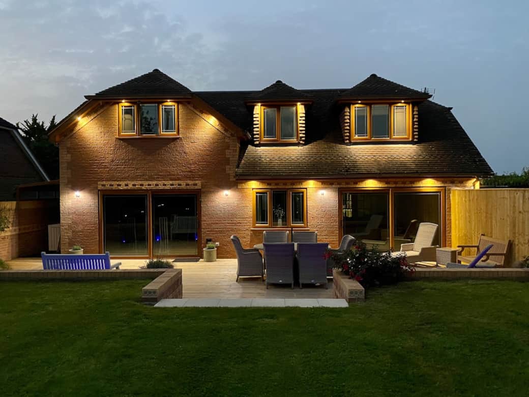 Rear of property - please note the sun loungers are no longer at the property