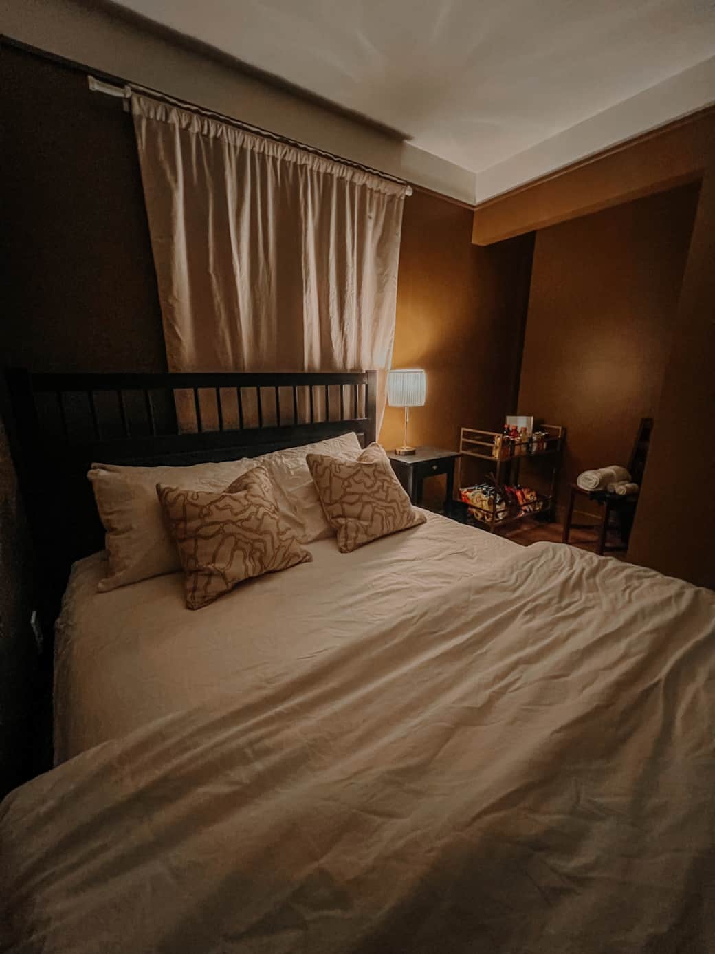 Your suite features an in-room snack cart with goodies available for purchase.