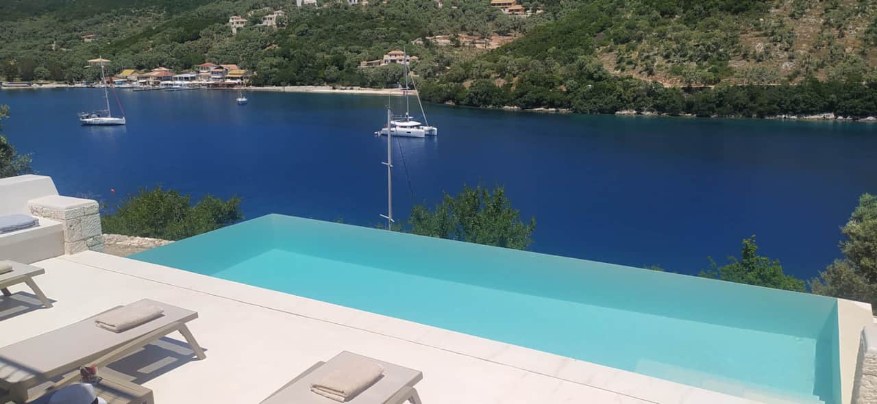 view from the pool