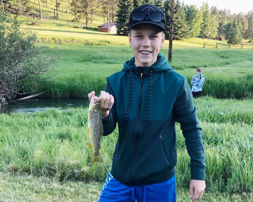 Located along a great fishing hole