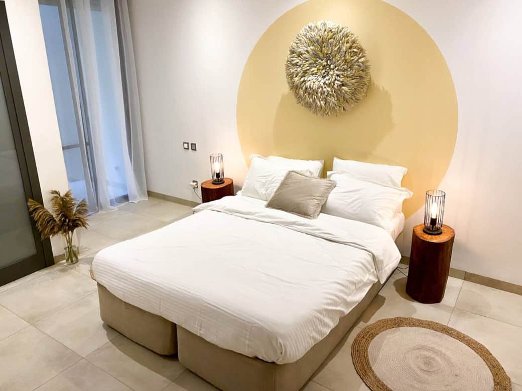 Enjoy the Sun bedroom, offering a private terrace for your relaxation. Enjoy the Sun bedroom, offering a private terrace for your relaxation.