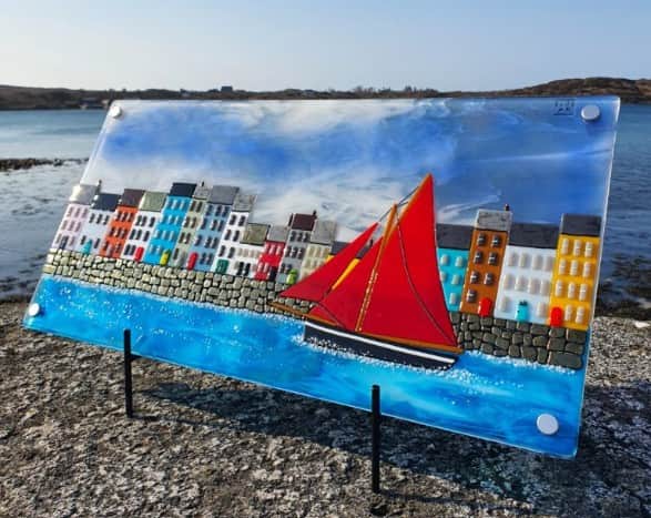 Connemara Blue Fused Glass Souvenirs