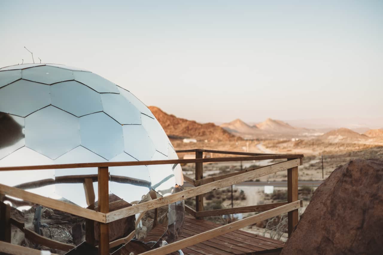 Space Pod 007 – clear-dome desert escape near Big Bend, Terlingua TX