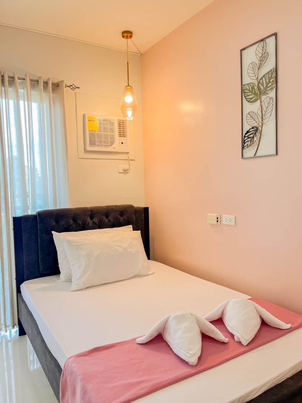 elegant sleeping space