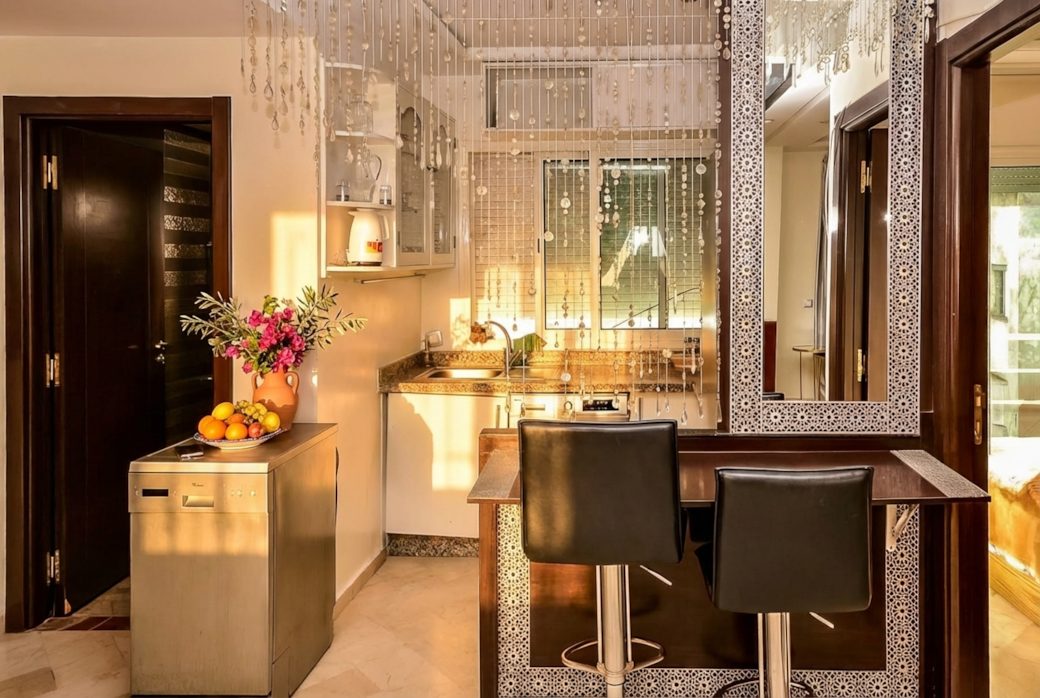 Compact Kitchen with Bar Seating