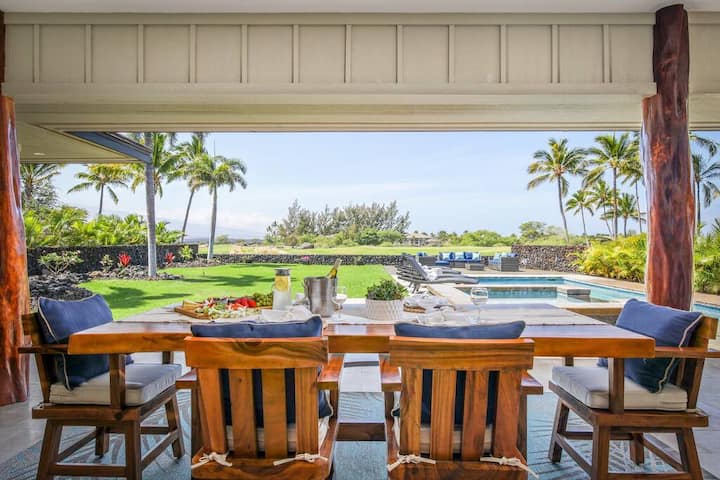 Waikoloa Luxe Golf Estate w/ Hilton Pool passes, Gameroom
