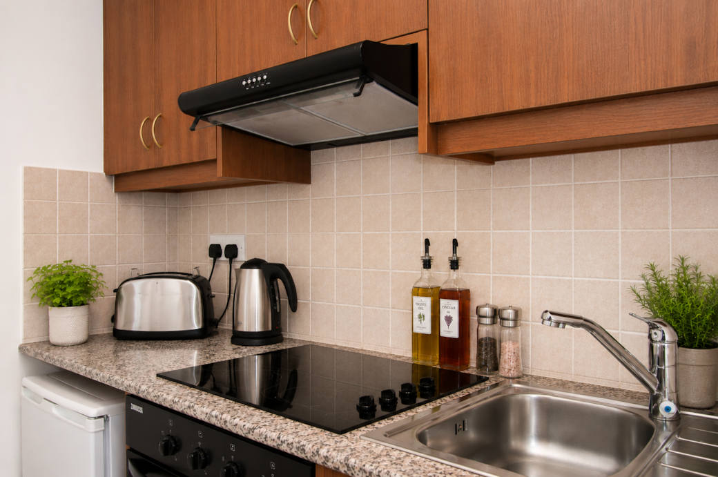 Full oven, washing machine and fridge
