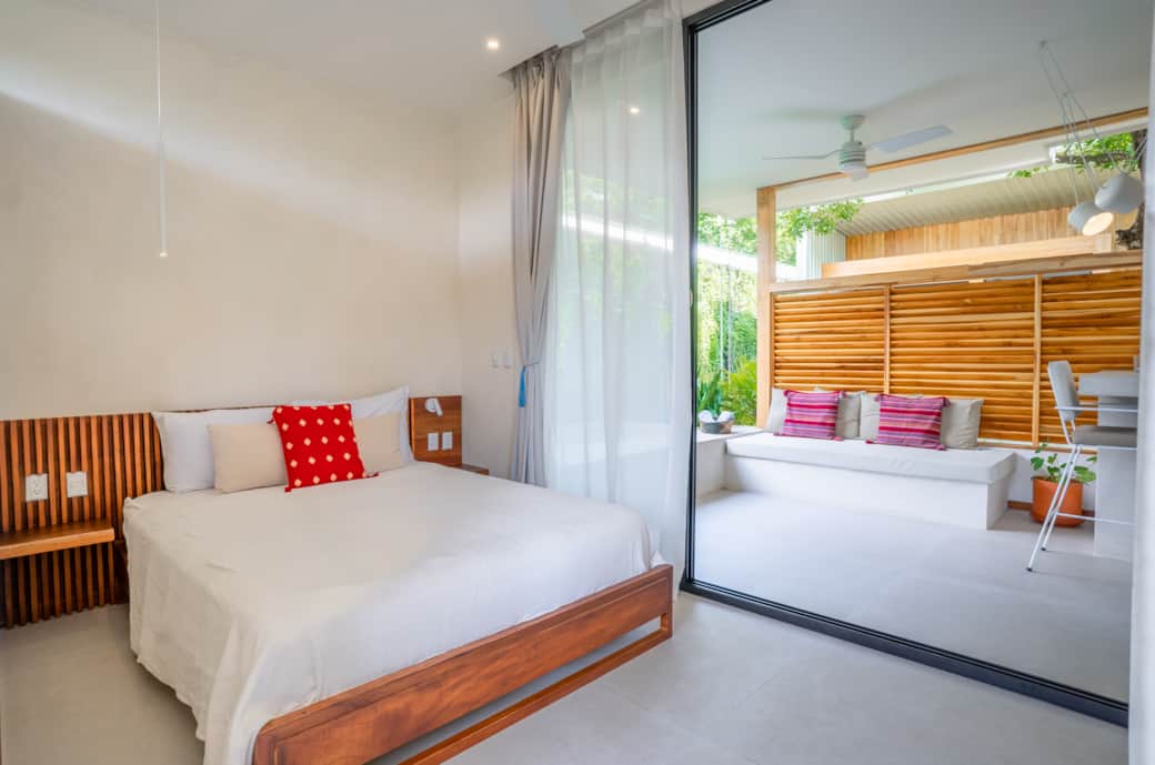 Bedroom and view of outdoor space