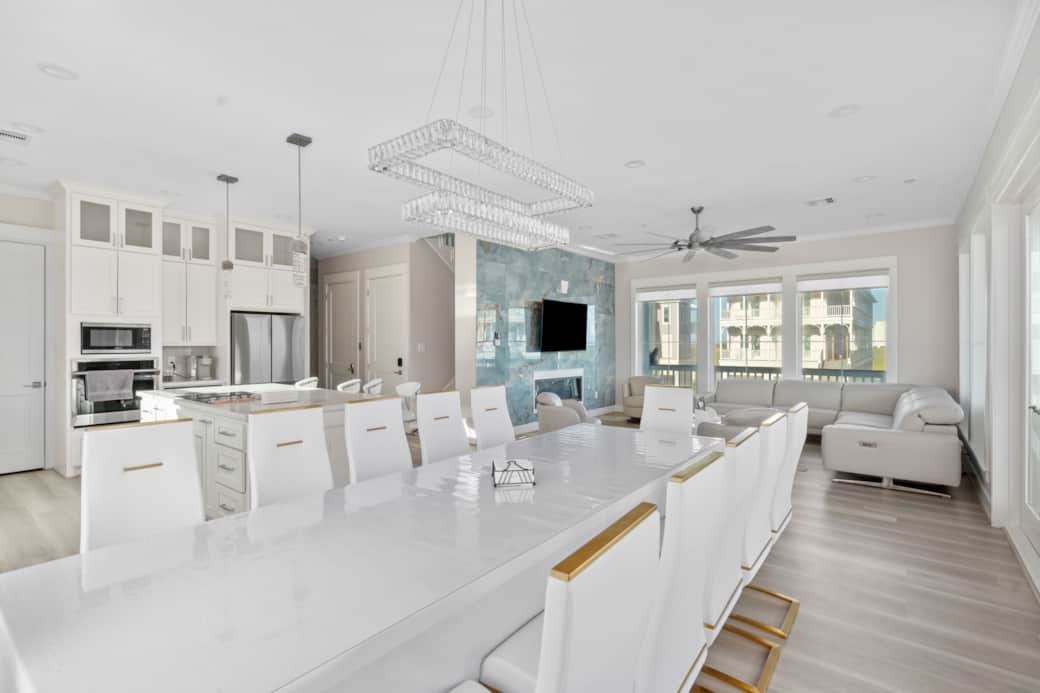 Open concept kitchen, dining and living 2 Open concept kitchen, dining and living 2