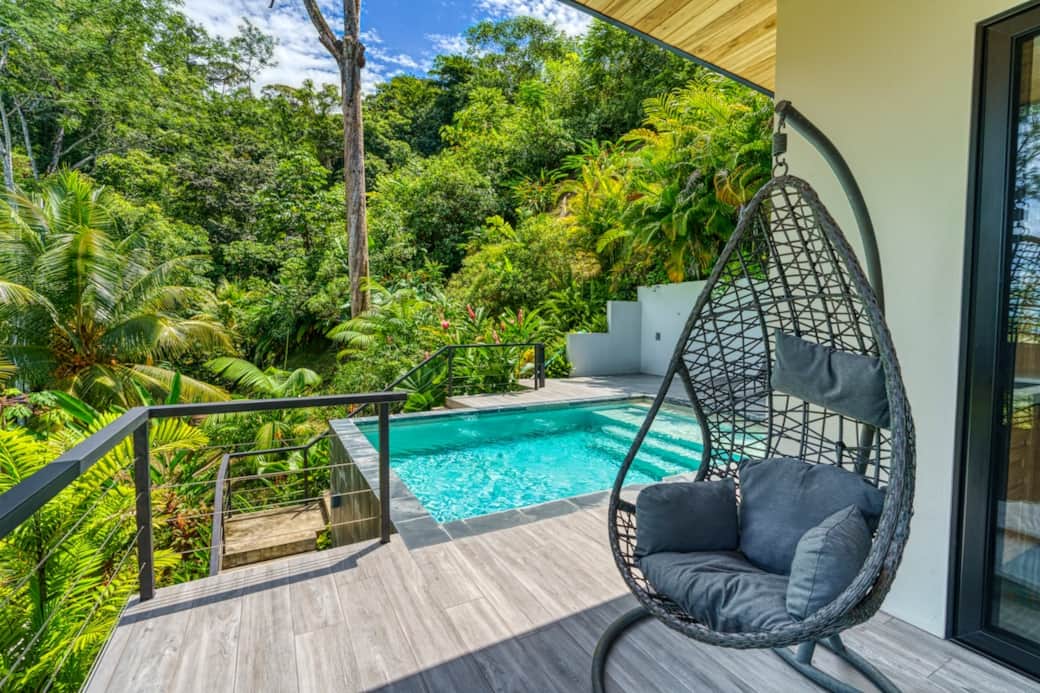 Jungle views from the patio