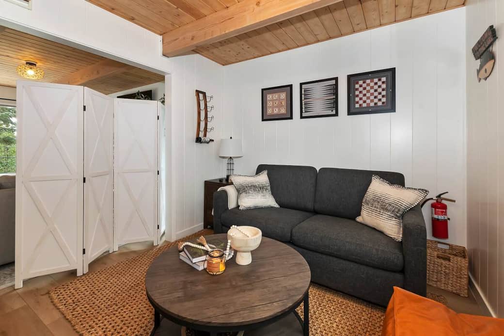 Game room with a pull-out couch (1 queen)