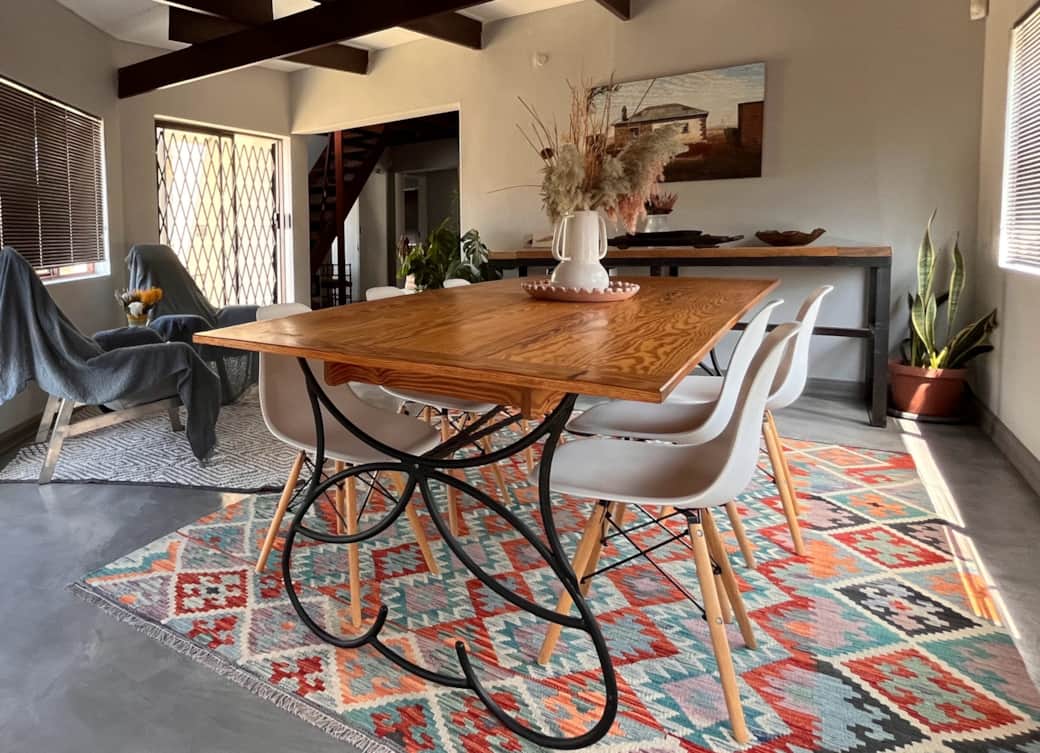 Spacious dining area