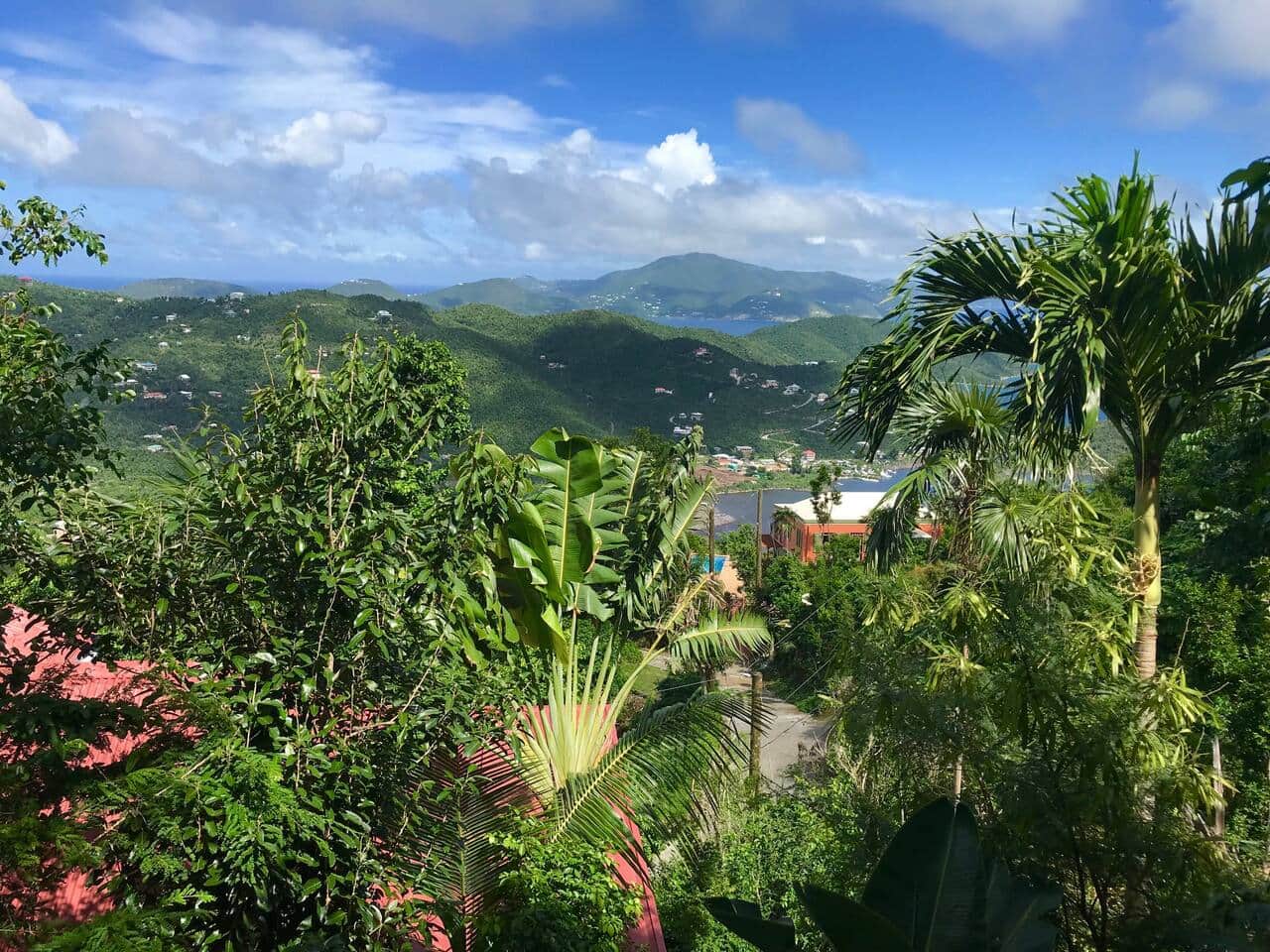 Views of Coral Bay and the BVI
