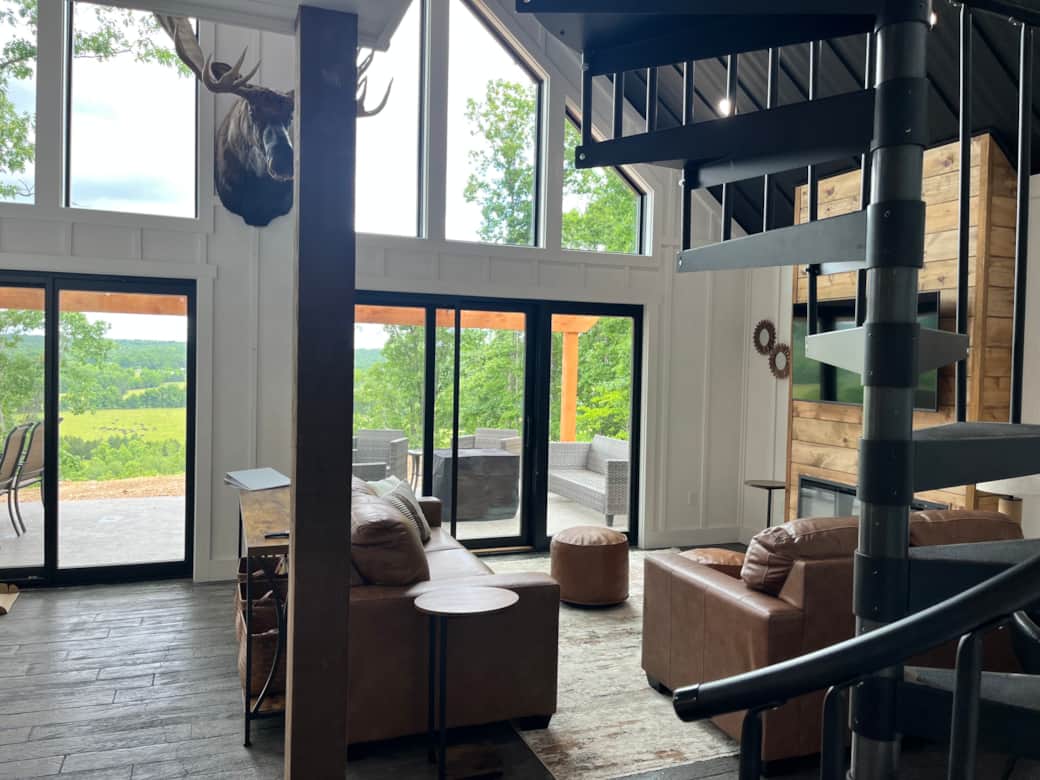 Walking into the living room