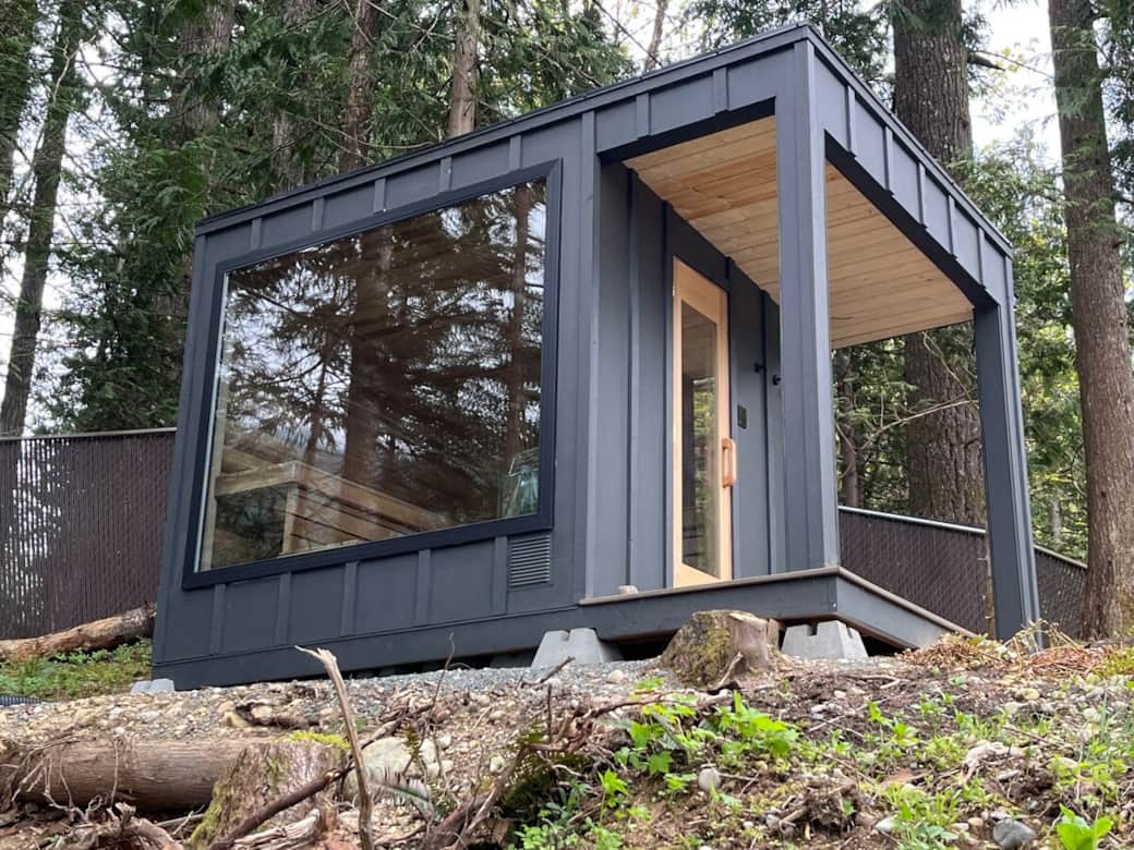 Outside of our Sauna