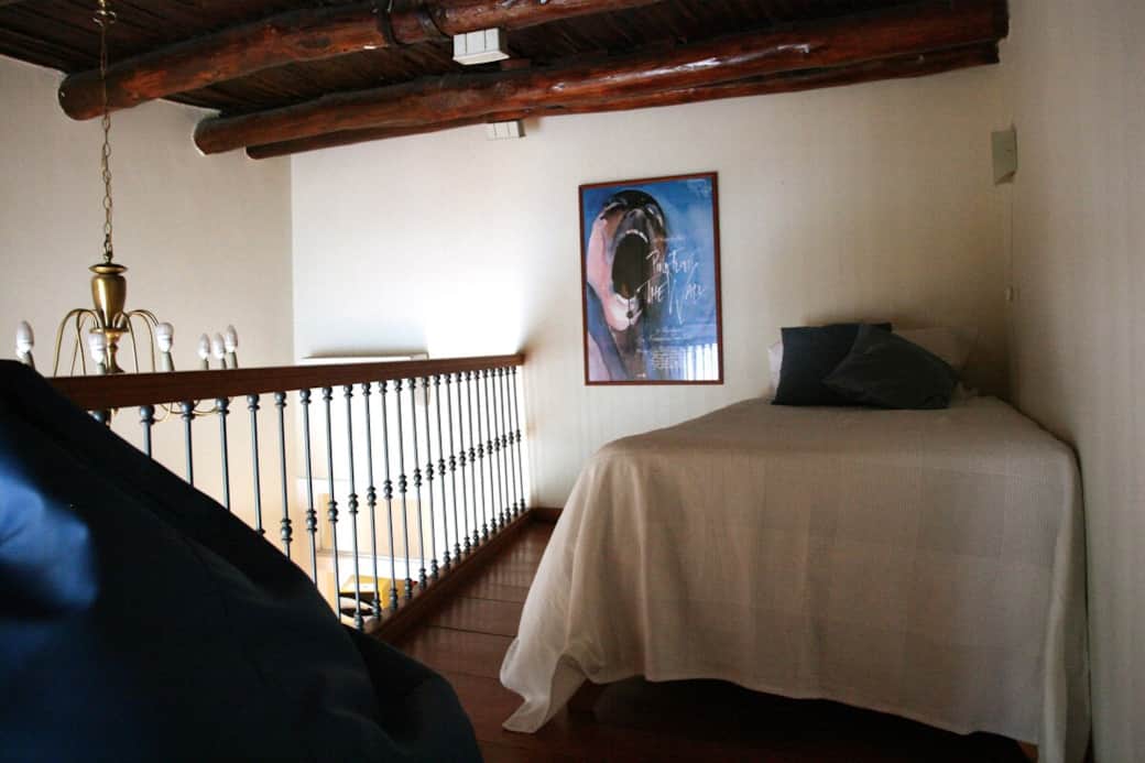 1 large single bed in the mezzanine of the main bedroom