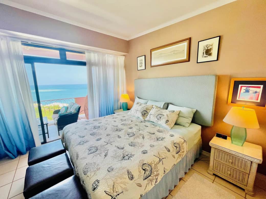 Comfortable primary bedroom - wake up to beautiful views!