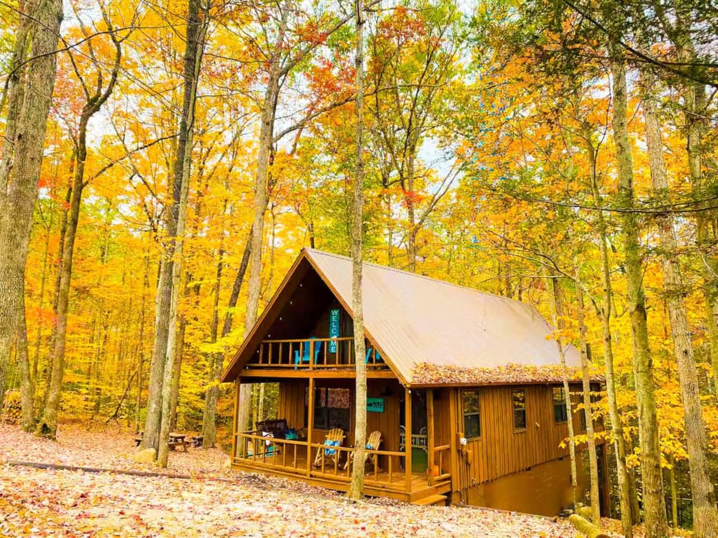 Every season brings a new experience.  The fall foliage cannot be matched in Kentucky. Guests enjoy rocking in the chairs and taking a nap on the porch swing!