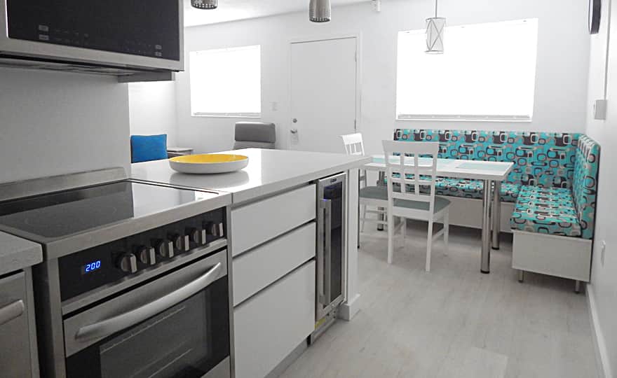 Unit #3 Spacious Banquette.