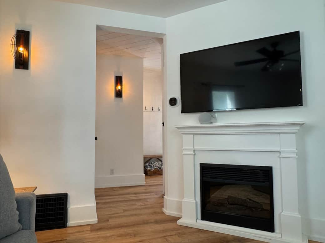 55" TV to securely log into your streaming Apps