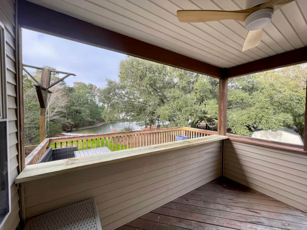 Covered Back Porch