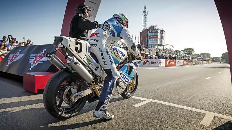 Isle of Man TT start line at Glencrutchery Road in Douglas (Credit Visit Isle of Man)