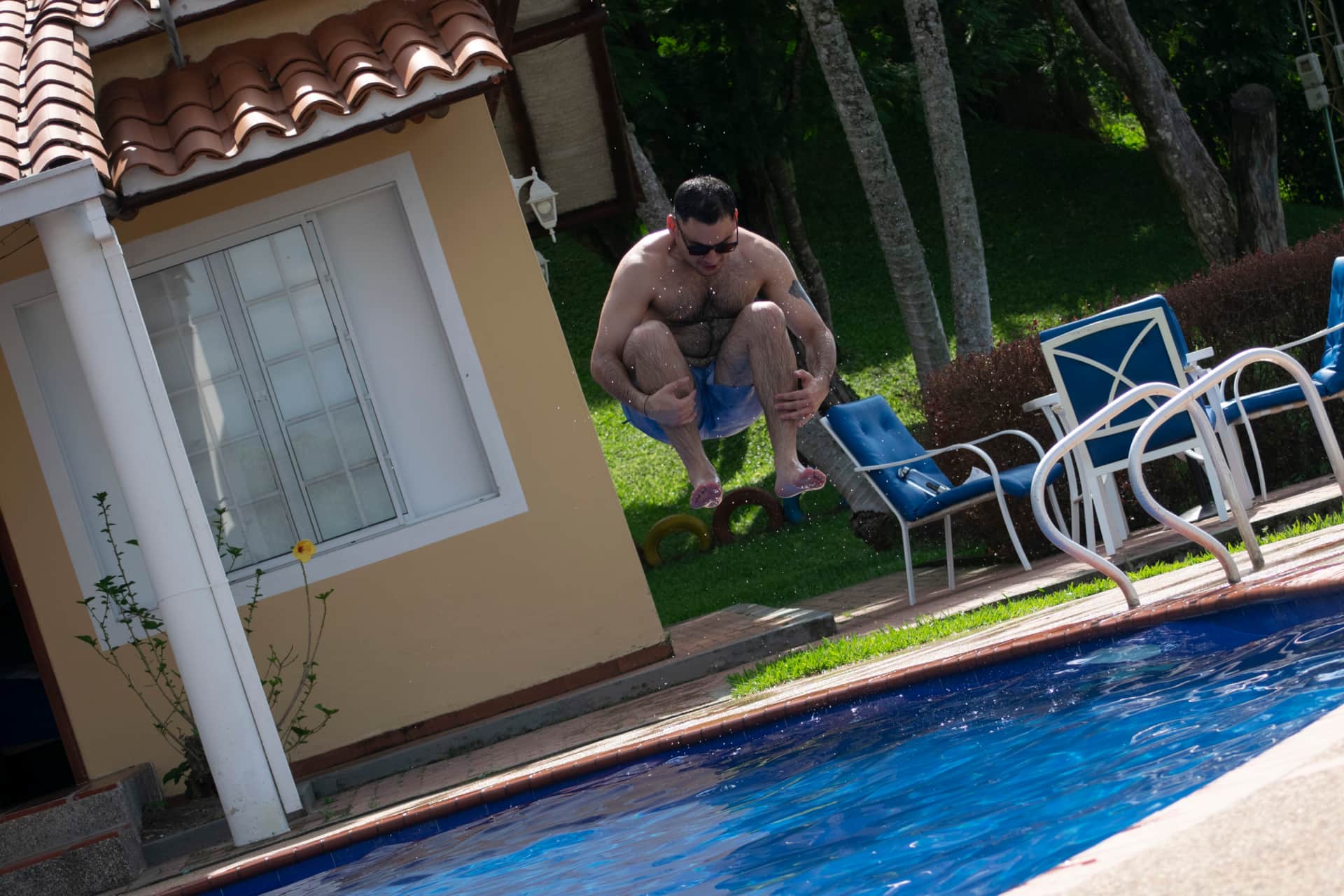 Piscina privada en finca boutique en Caldas
