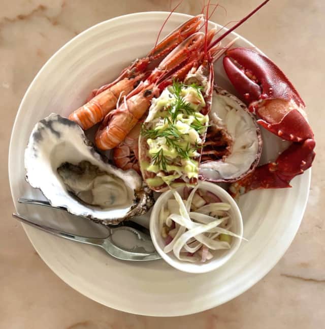 Seafood platter at Croft 3 on Mull