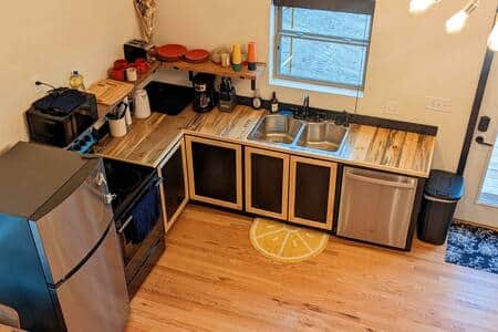 kitchen from loft