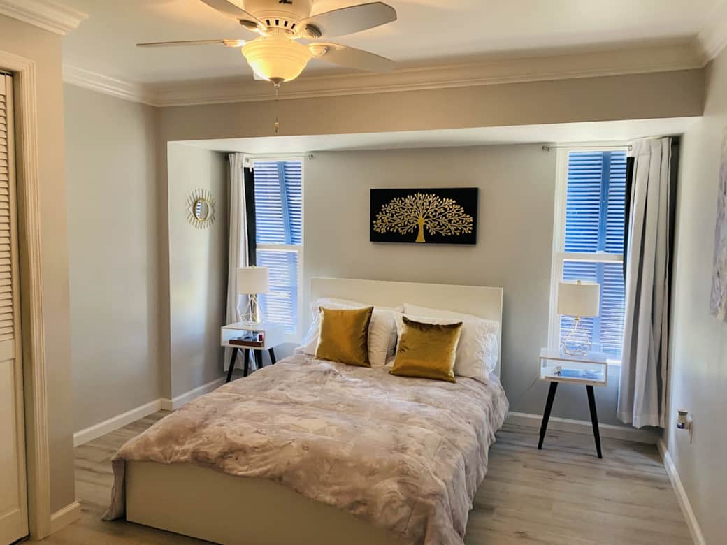 Guest Room 1 -- Bed View