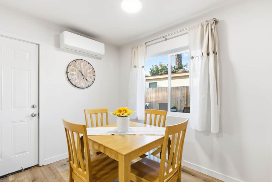 Dining Area w/ Backyard Views