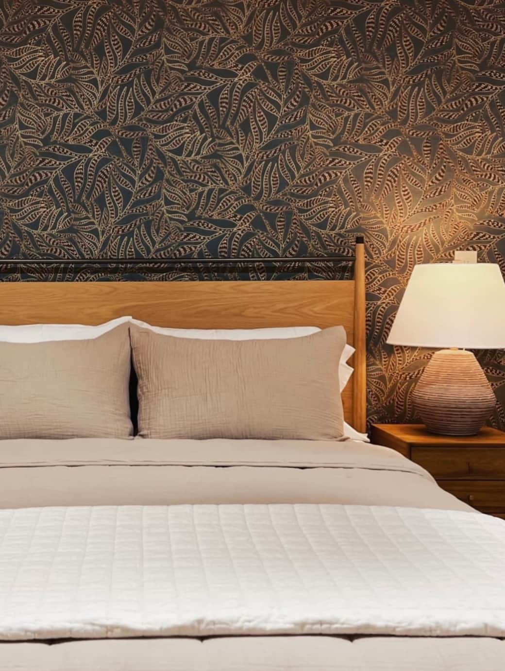 Wake to sunlight filtering through the trees in bedrooms that blend cozy comfort with modern elegance