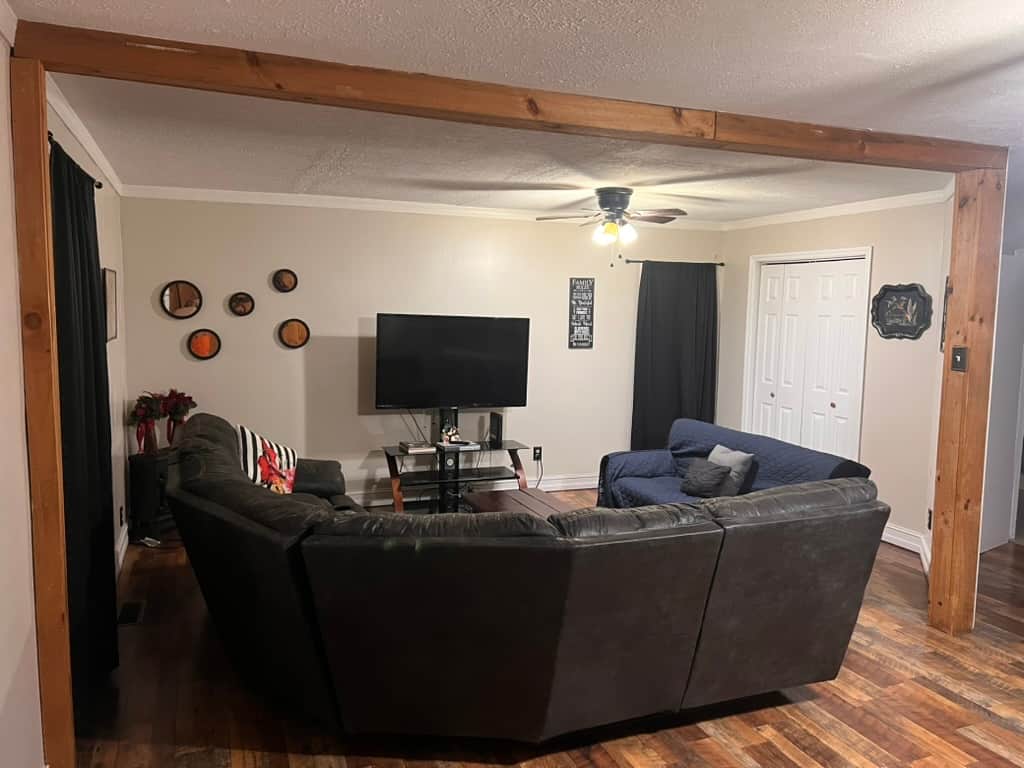 Living room from the front door