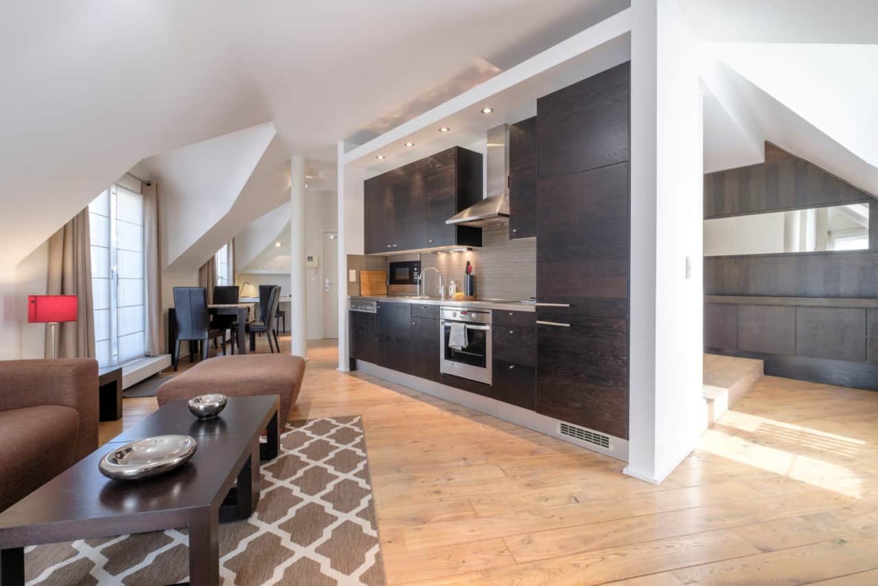 Living area + Kitchen