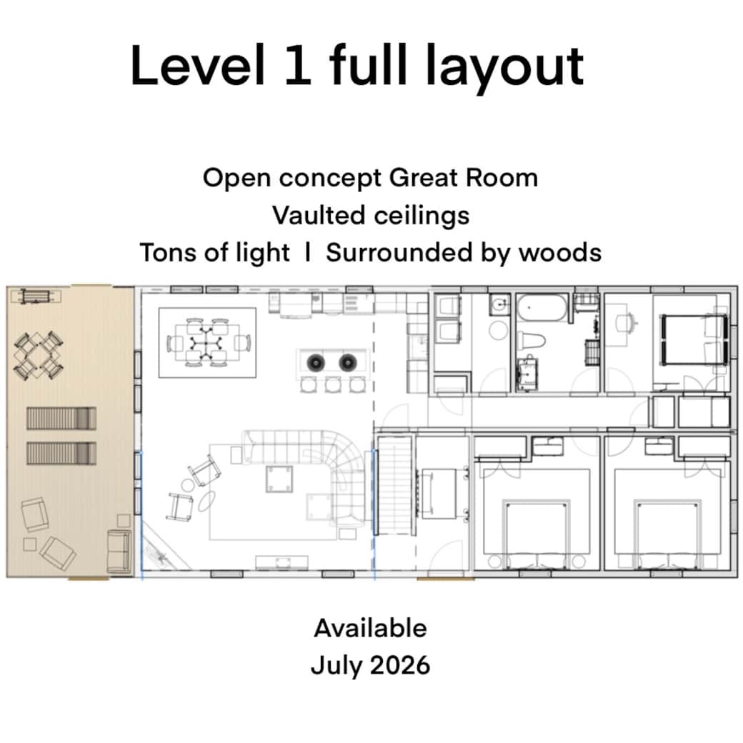 Downstairs full floor plan Downstairs full floor plan