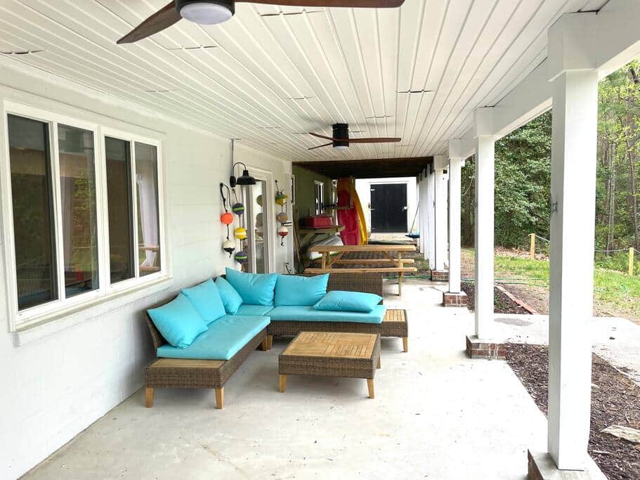 Lower Level Patio, easy walk to the dock!