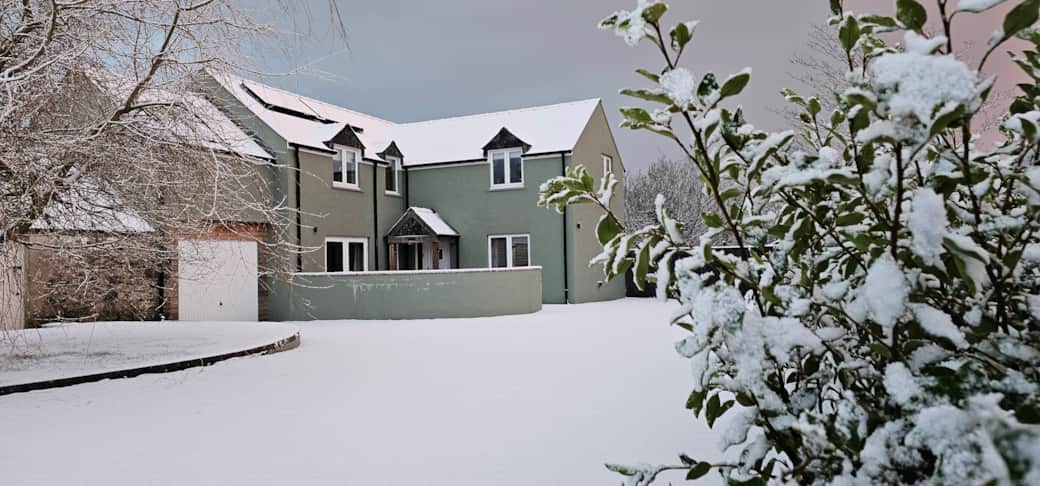Our Family and Dog-Friendly Home Looking Magical in the Snow | Willow Lodge Pembrokeshire