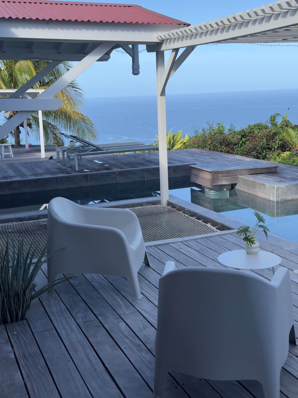 salon sur la terrasse
