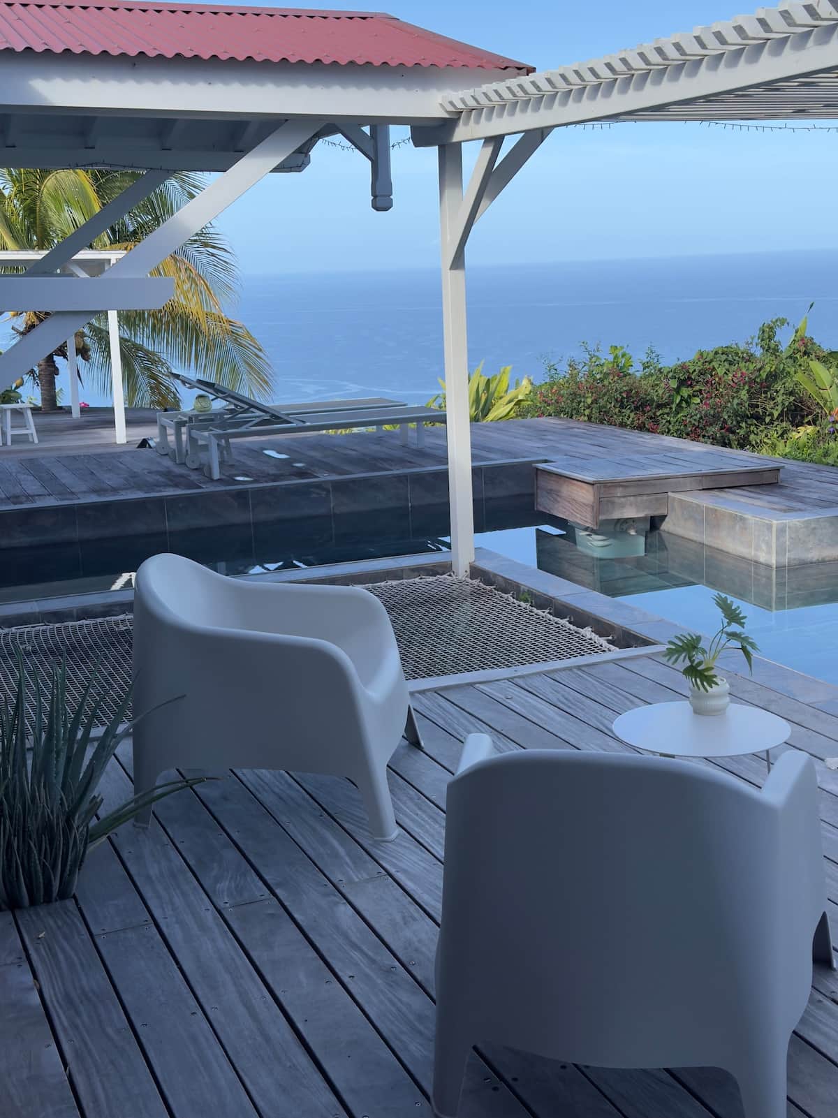 salon sur la terrasse