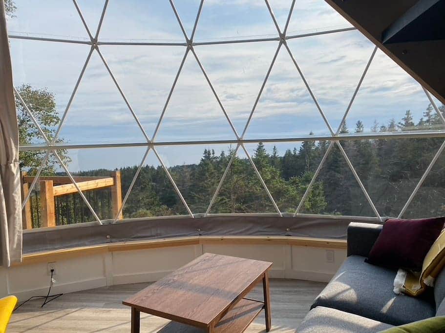 Our domes offer a beautiful living space immersed in nature.