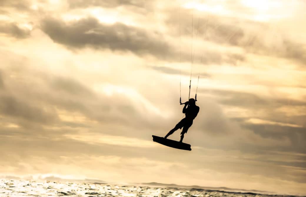 Kite Surfing in the Pamlico Sound 
