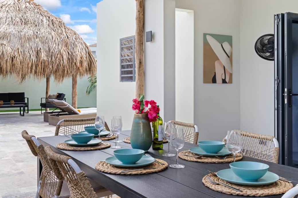 Outdoor dining area
