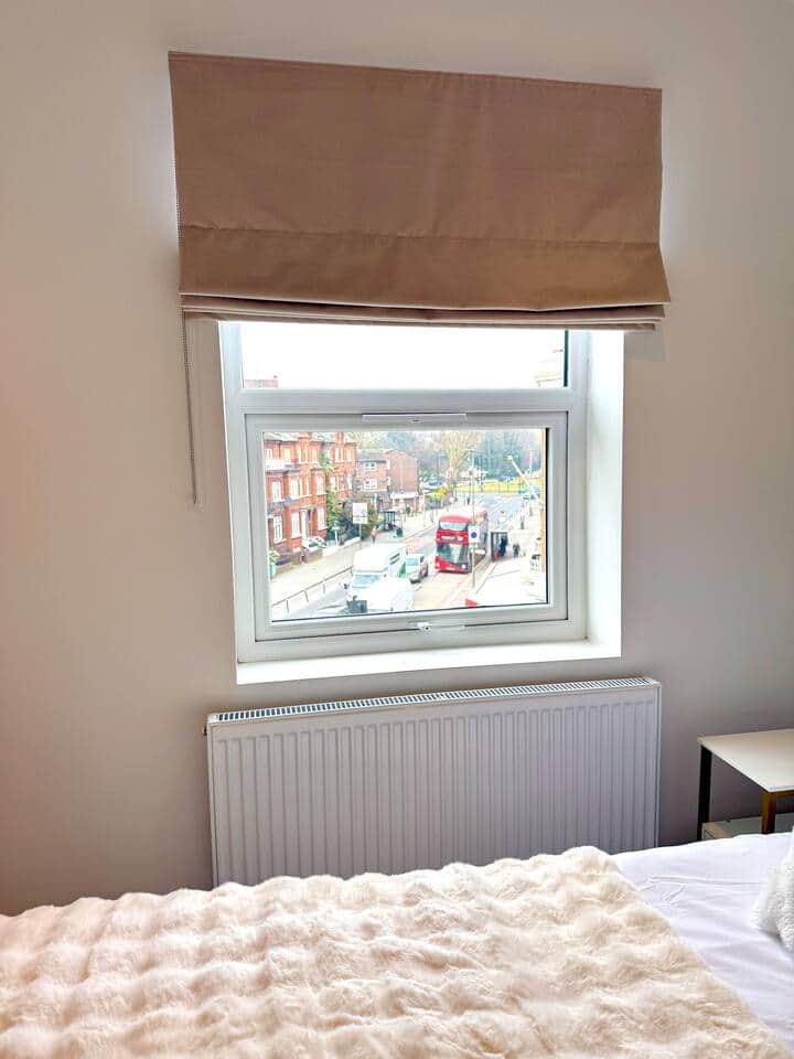 Modern windows with build in ventilation cut off all noise and provide amazing park and city views . Blackout blinds for your comfortable sleeping. 