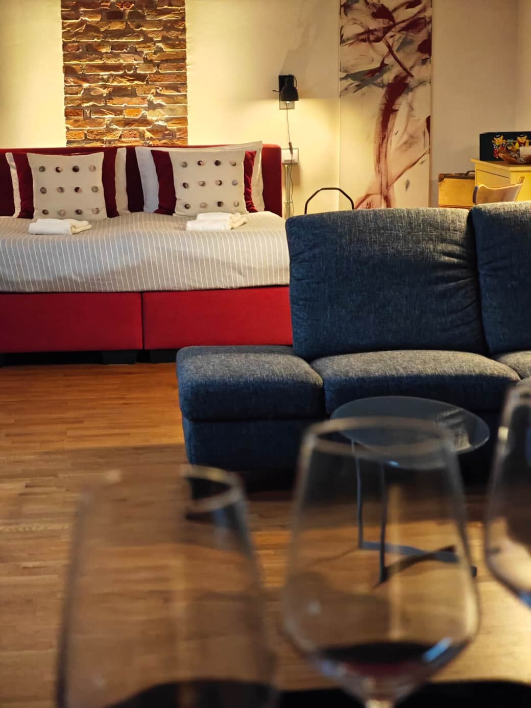 Sofa and King size bed