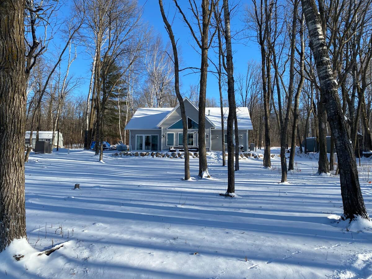 Winter Lake Side Yard