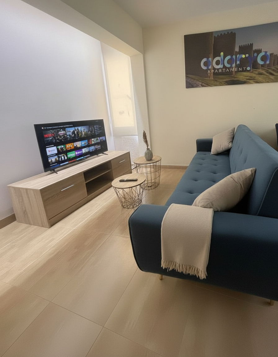 Cozy Living Room with Modern Couch