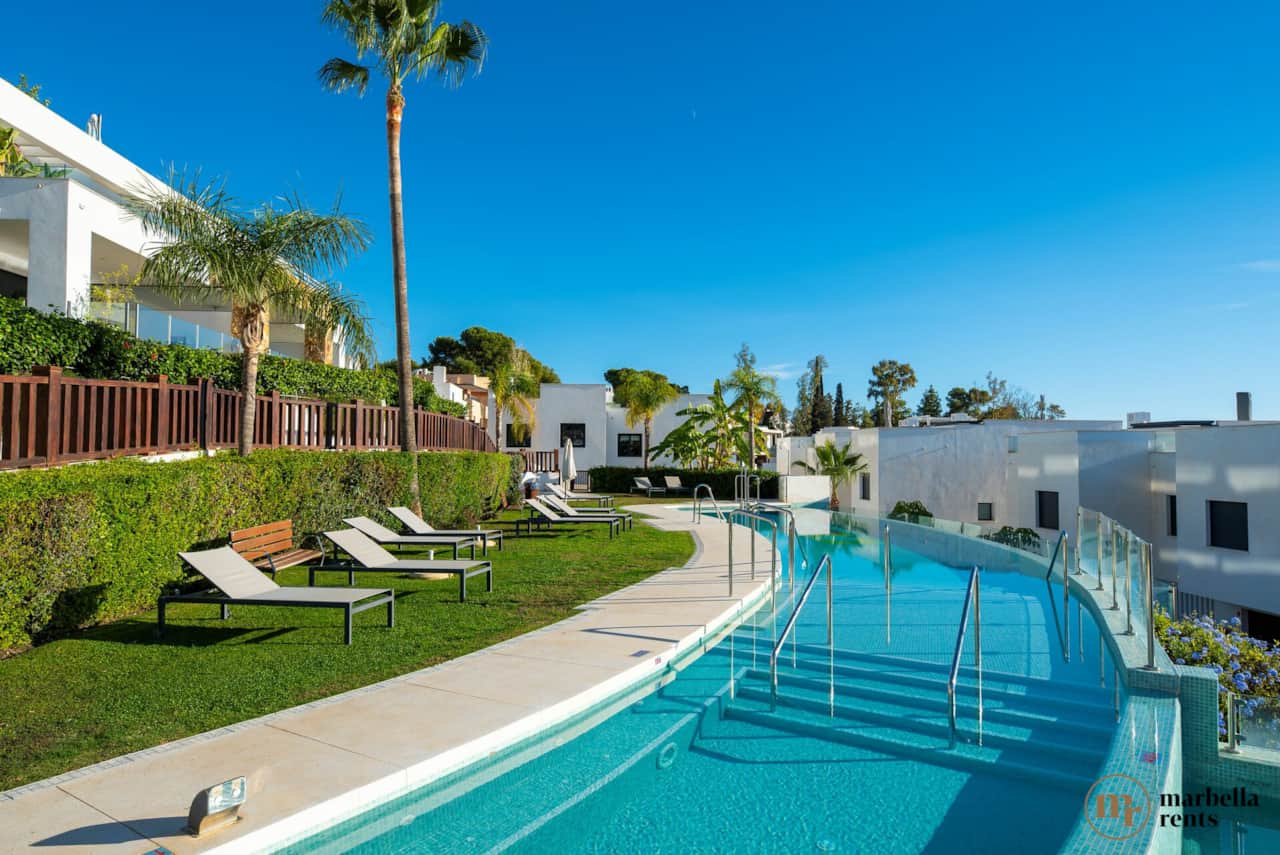 Communal swimming pool.
