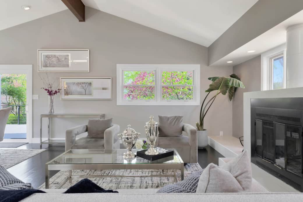 Living Room with seating for five Living Room with seating for five